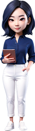 Illustration of a person with a graduation cap